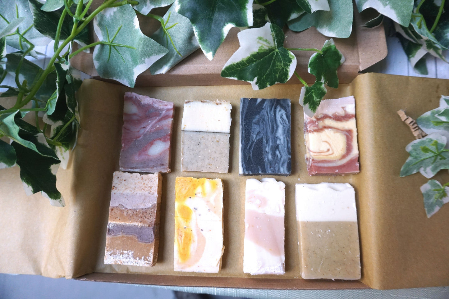 Soap Sampler Gift Set - 8 x 15g Mini Travel Soaps - Letterbox Sized