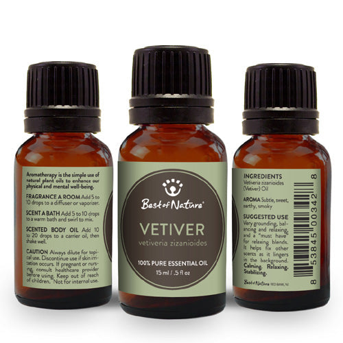 Vetiver Essential Oil - 100% Pure