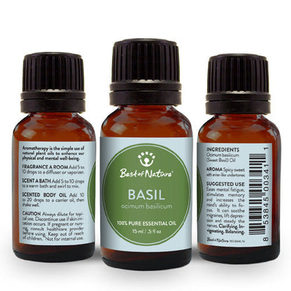 Basil Essential Oil - 100% Pure