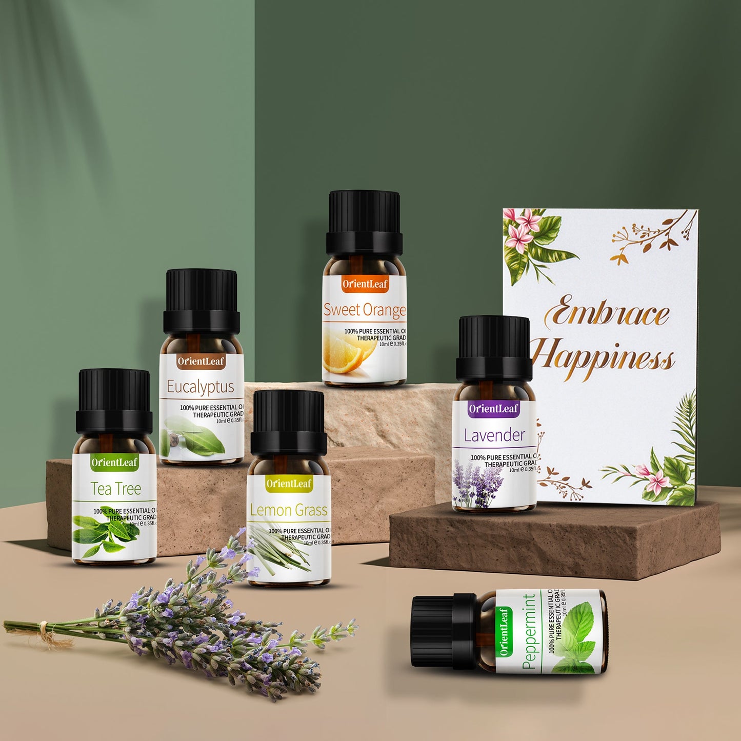 Essential Oils for Diffusers, 100% Natural Plant Extracts Six Scents