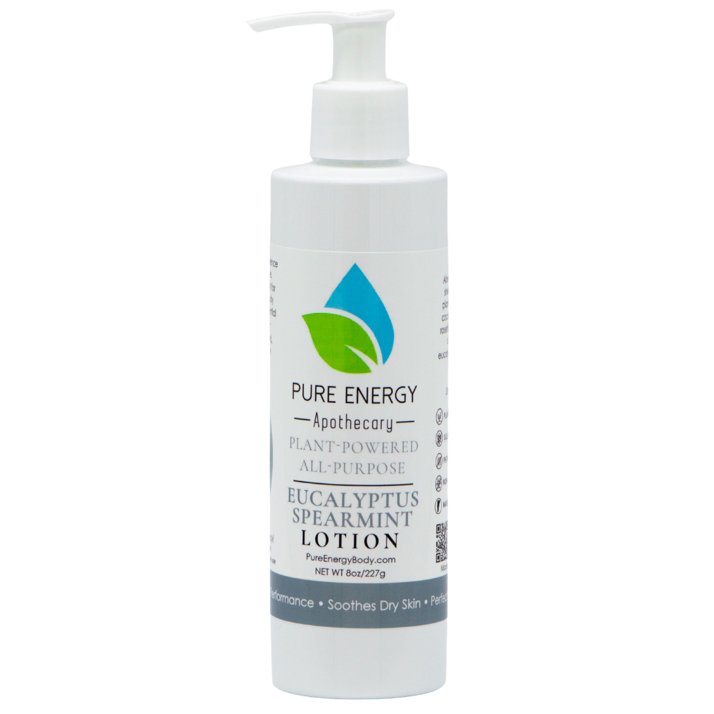 Natural All Purpose Lotion 8 Oz (Eucalyptus & Spearmint)