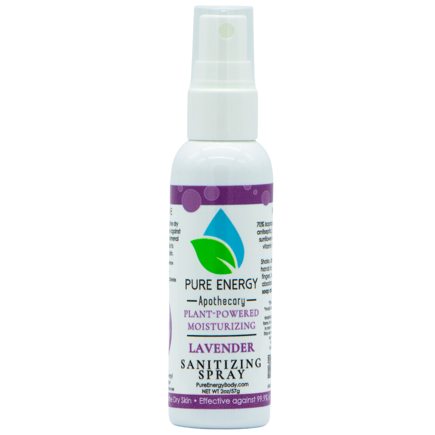 Hand Sanitizer Spray - 2 oz Travel Size (Lavender)