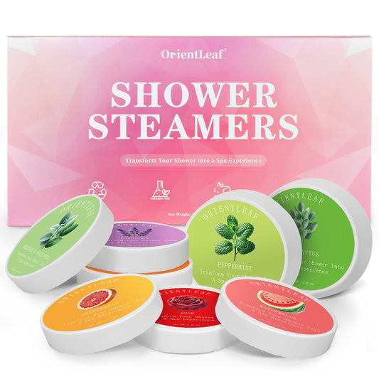 Shower Steamers Aromatherapy 8 Pcs Shower Bombs with Natural Essential