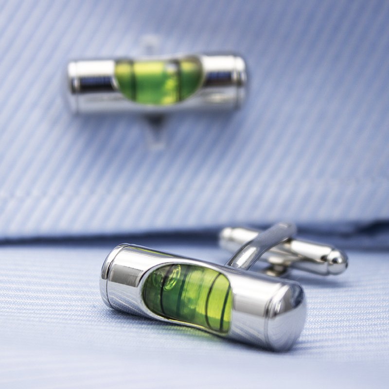 Bubble Level Cufflinks