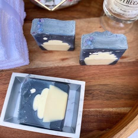 Activated Charcoal Soap with Cupcake Design