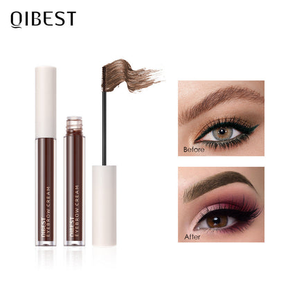 QIBEST New Three Dimensional Eyebrow Dyeing Cream Does Not Fade And Ha