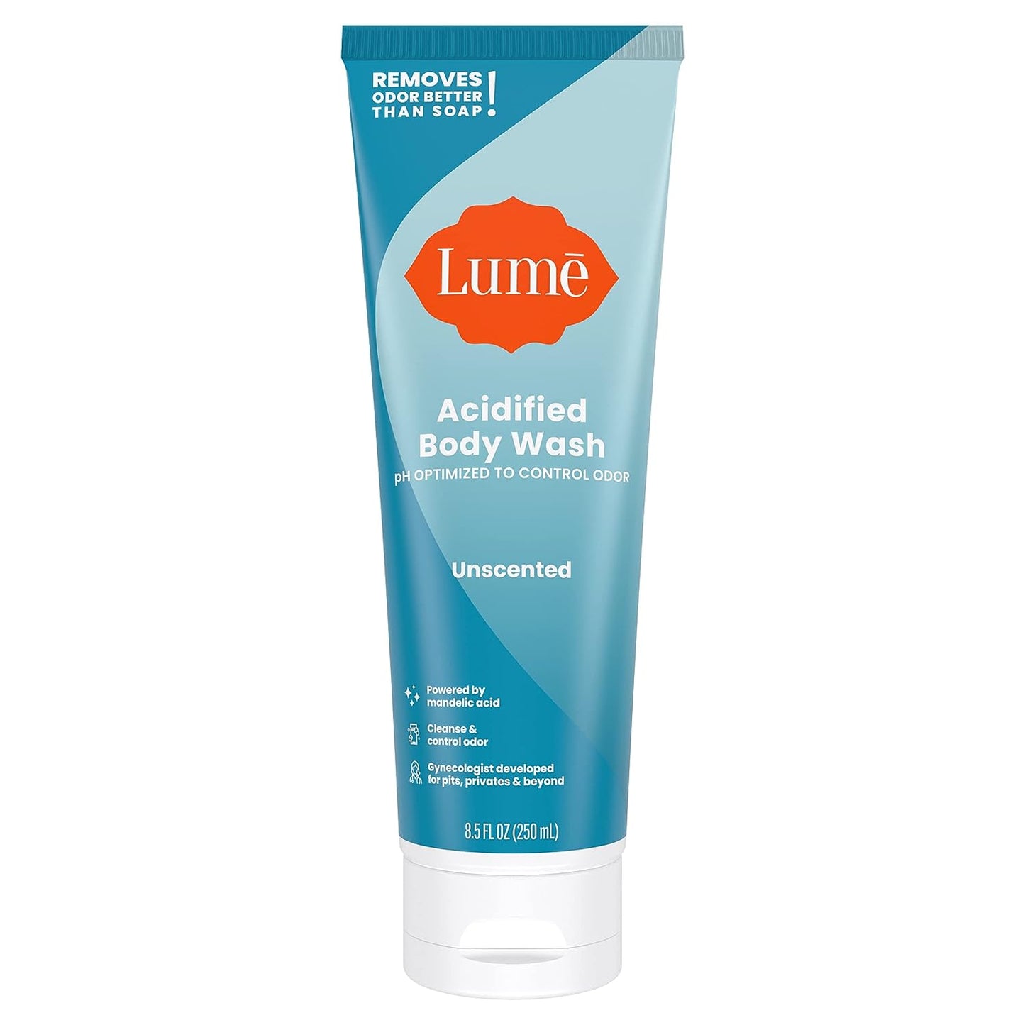 Lume Acidified Body Wash - 24 Hour Odor Control - Removes Odor Better