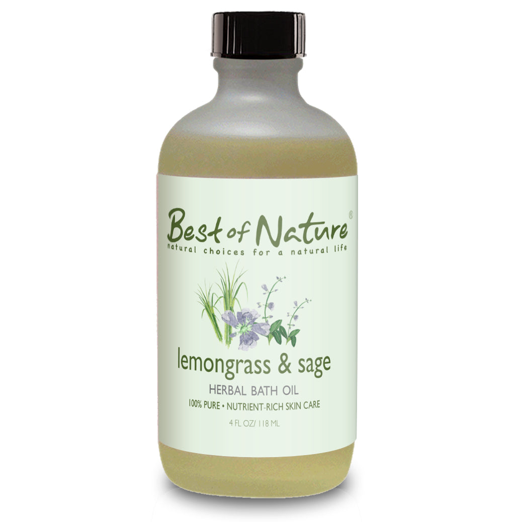 Lemongrass & Sage Herbal Bath Oil