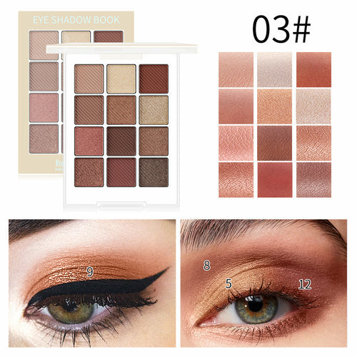 Romantic Beauty Makeup For Eye Ins Hot Sale Eye Shadow Disk 12 Color E