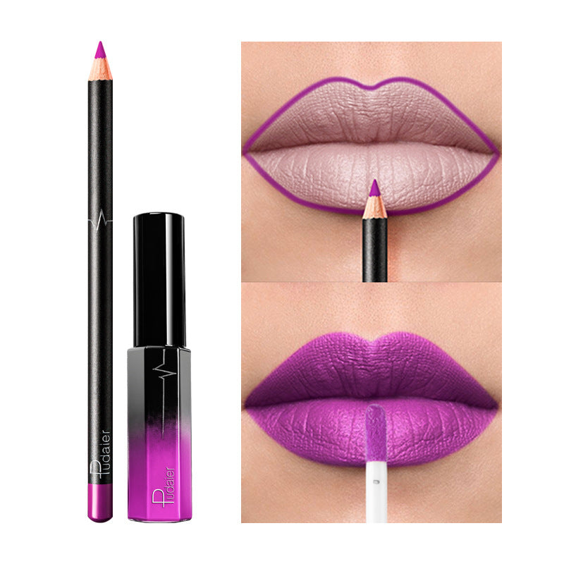 36 Color Matte Lip Gloss Lip Liner Matte Matte Lip Glaze Lipstick Penc