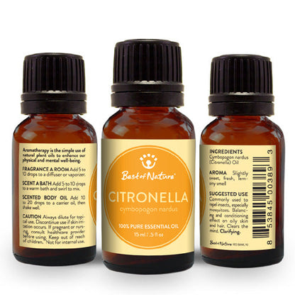 Citronella Essential Oil - 100% Pure