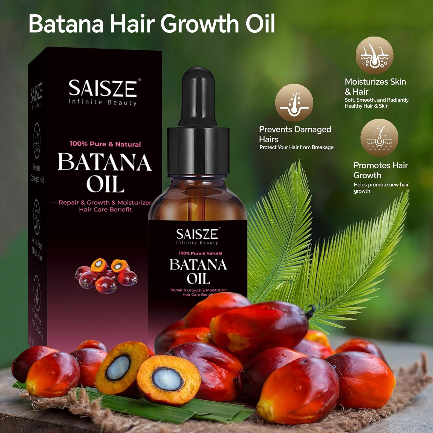 2 fl.oz Batana Oil for Hair Care 100% Pure & Nature Essential Oil