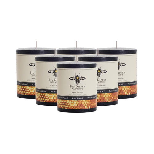 Big Dipper Wax Works Pure Beeswax Pillars