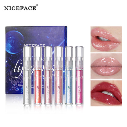 Niceface Glass Water Glossy Lip Gloss Transparent Lip Gloss Moisturizi