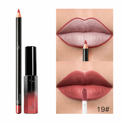 36 Color Matte Lip Gloss Lip Liner Matte Matte Lip Glaze Lipstick Penc