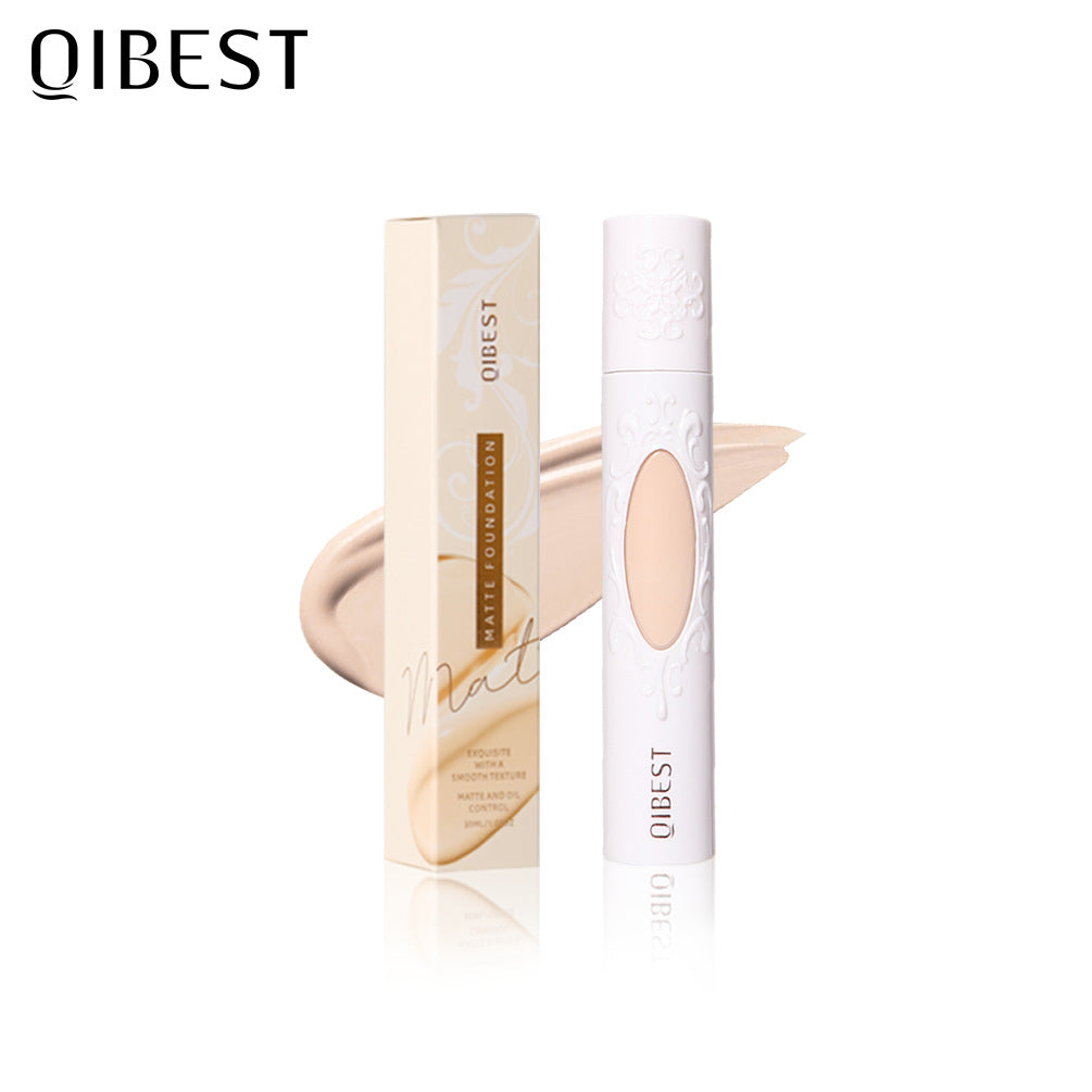 QIBEST Liquid Foundation Long Lasting Makeup Concealer Moisturizing Br