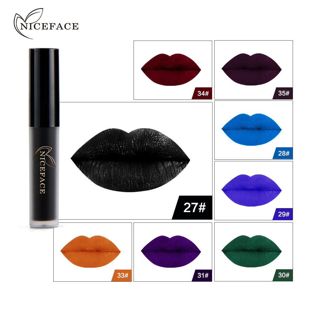 NICEFACE Halloween Wonderful Color Lip Gloss Non-Stick Cup Does Not Fa