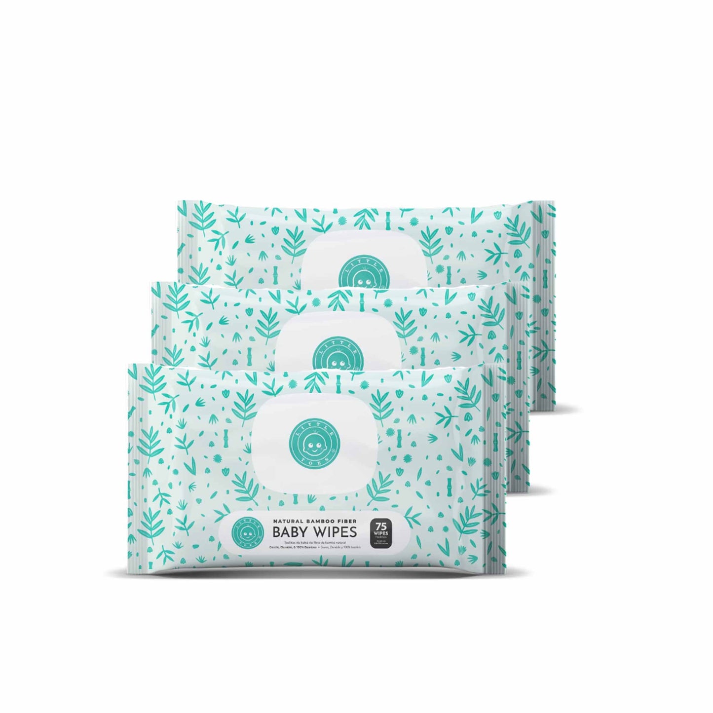 Baby Wipes- 3 Packs of 75 Wipes