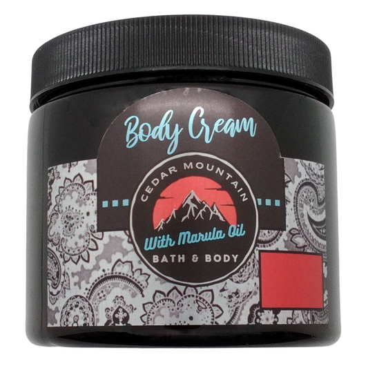 Cedar Mountain Egg Nog & Rum Scented Luxury Marula Oil Body Cream, 16