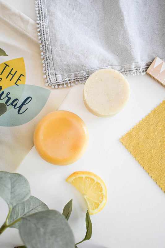 Lemon Shampoo and Conditioner Bar set