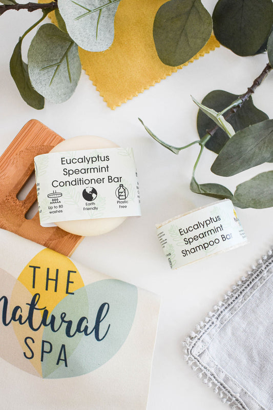 Eucalyptus Spearmint Shampoo and Conditioner Bar set