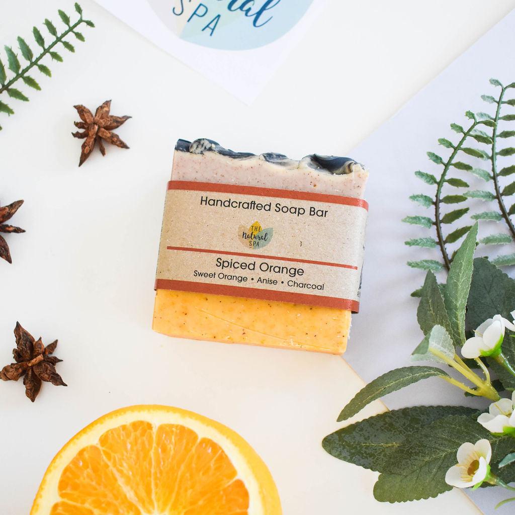 Spiced Orange Soap Bar -  Sweet Orange and Star Anise - 3 different