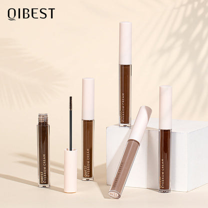 QIBEST New Three Dimensional Eyebrow Dyeing Cream Does Not Fade And Ha