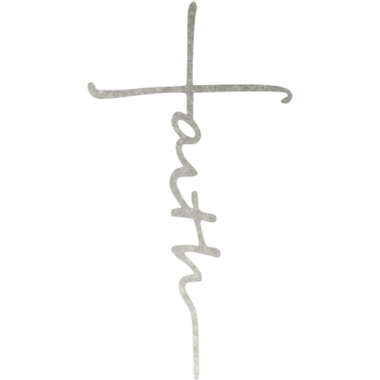 Faith Cross - Metal Wall Art