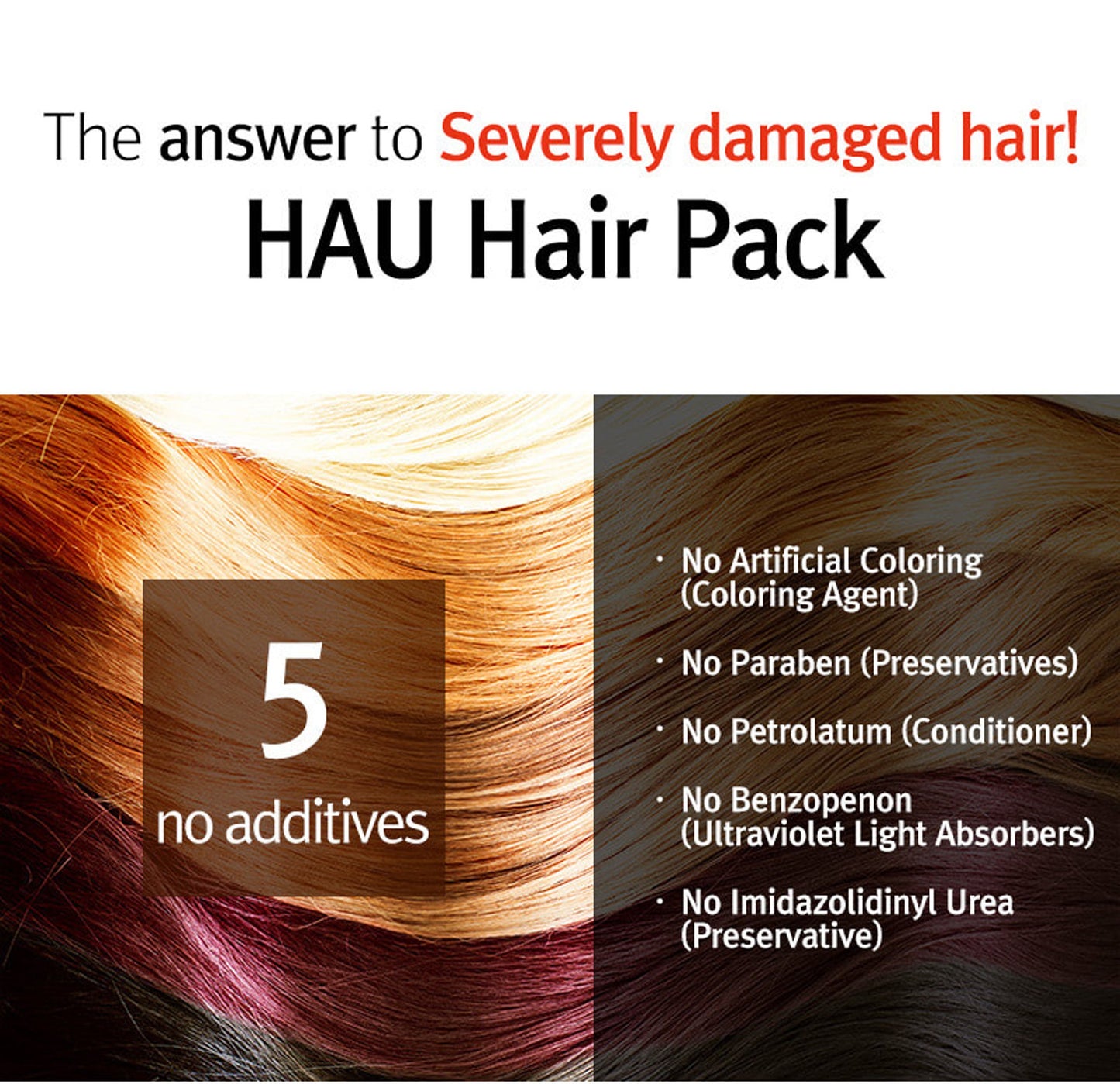 HAU Professional Hair Pack for Dry Damaged Hair and Hair Regrowth 1