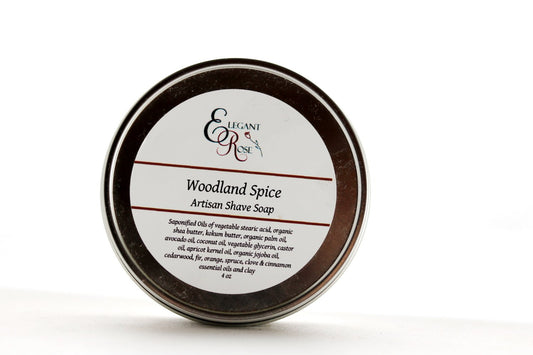 Woodland Spice Artisan Shave Soap, Natural Shaving