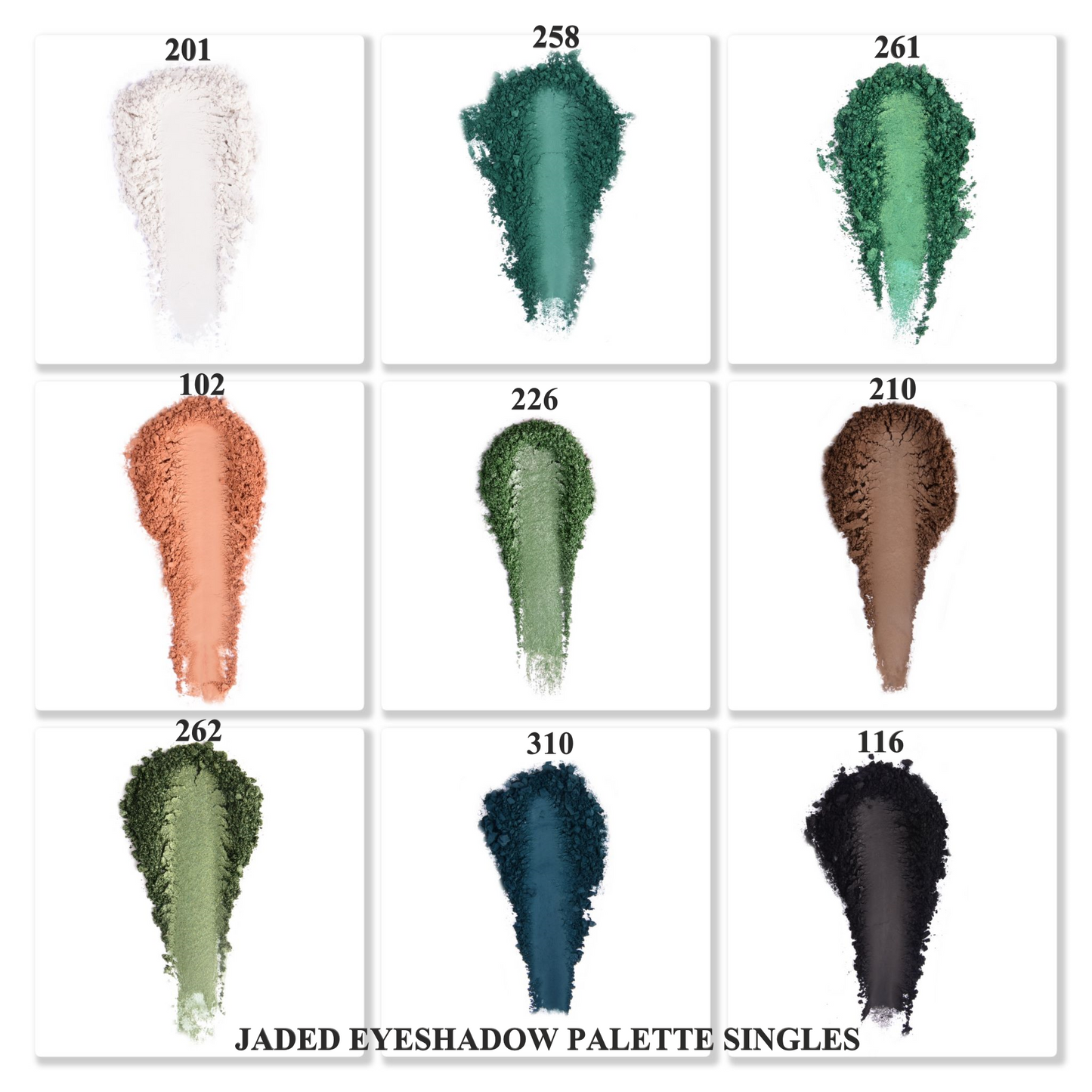 JADED EYESHADOW PALETTE SINGLES (REFILLABLE)