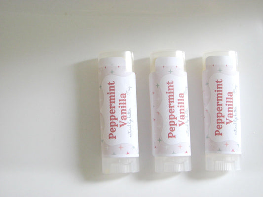 Peppermint + Vanilla ~ Lip Butter