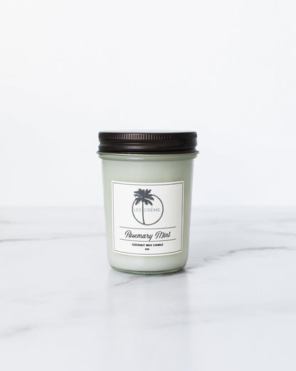 Rosemary Mint Scent Coconut Wax Candle