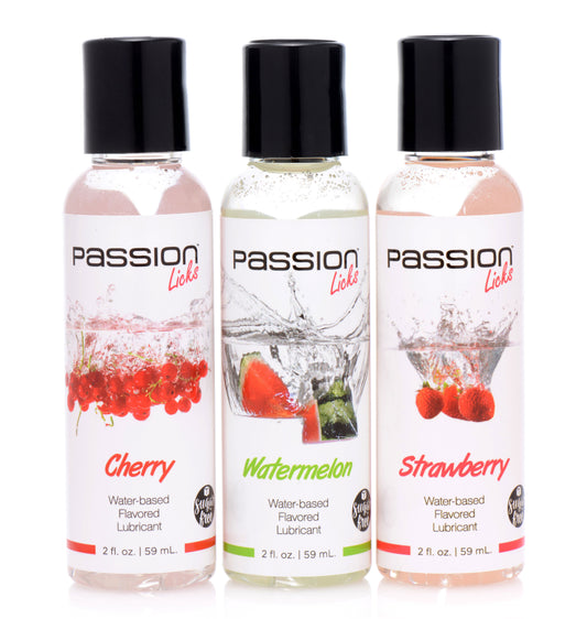 Passion Licks 3 Piece Flavored Lube Set