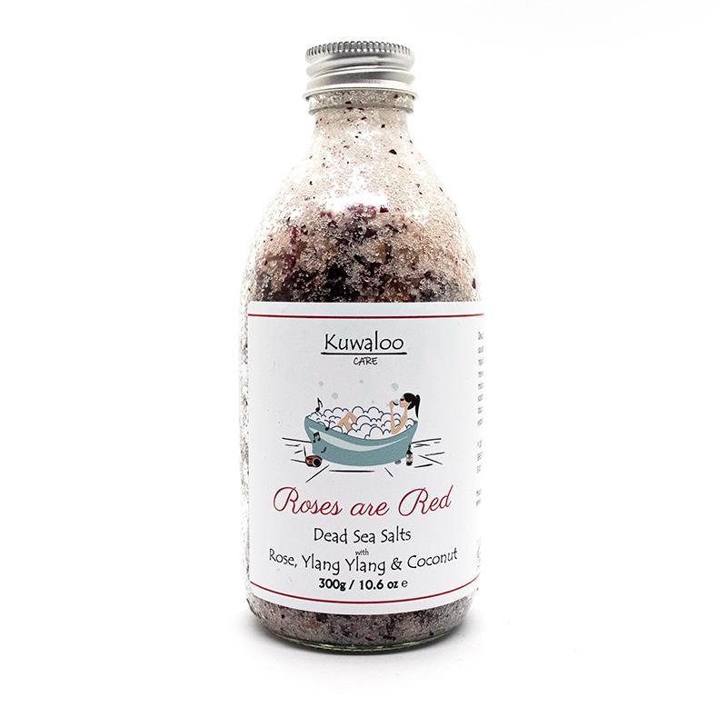 Roses are Red' Organic Bath Salts 300g - Dead Sea Salts