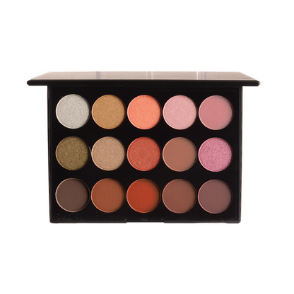 BareTiti 15 Shade Eyeshadow Palette - Warm Tone