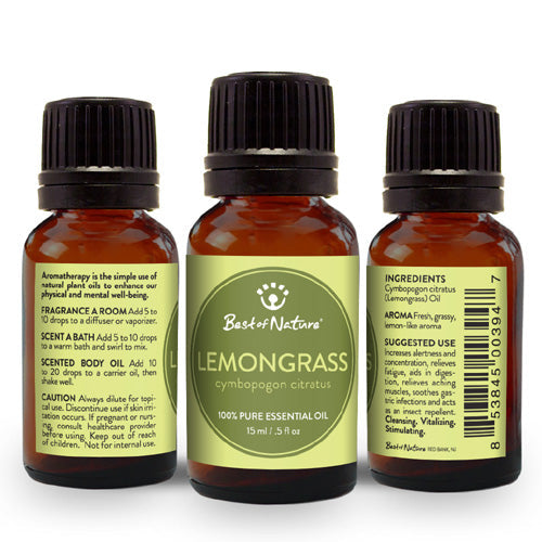 Lemongrass Essential Oil - 100% Pure