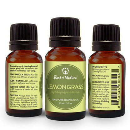 Lemongrass Essential Oil - 100% Pure