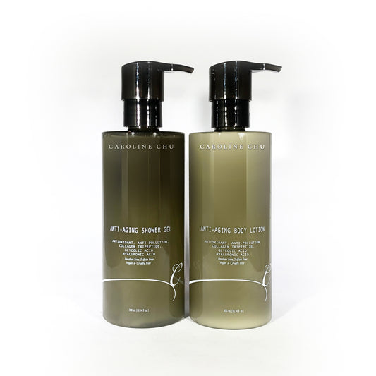 Caroline Chu Anti-Aging Shower Gel & Body Lotion Duo