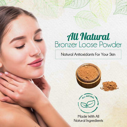 All-Natural Bronzer Loose Powder. Eco-Friendly.