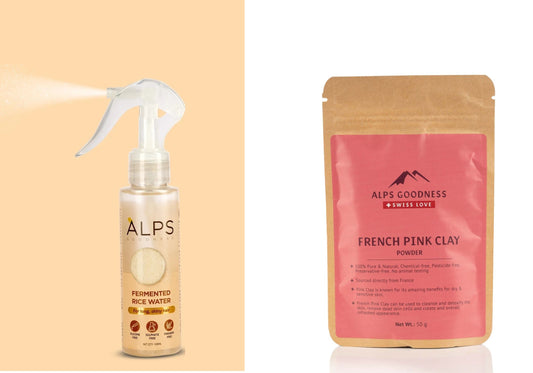 Fermented Rice Water & french pink clay Pack of 2