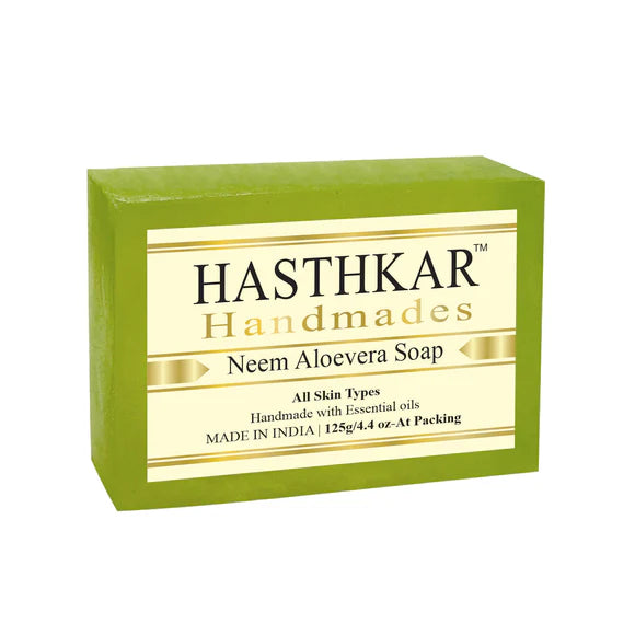 Hasthkar Handmades Glycerine Natural Neem aloevera Soap 125Gm