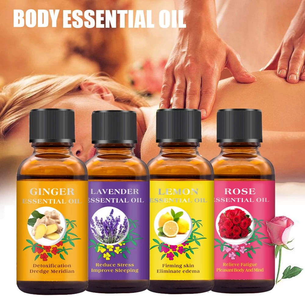 Natural Plant Body Essential Oil Therapy Body Skin Care