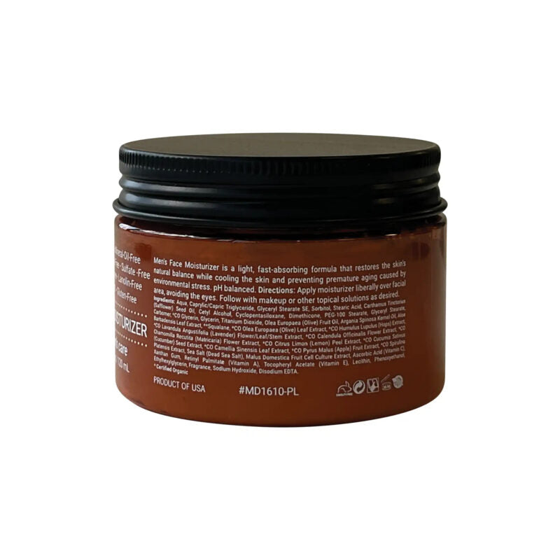 Men’s Face Moisturizer | Cruelty Free, Organic, Vegan, Paraben Free