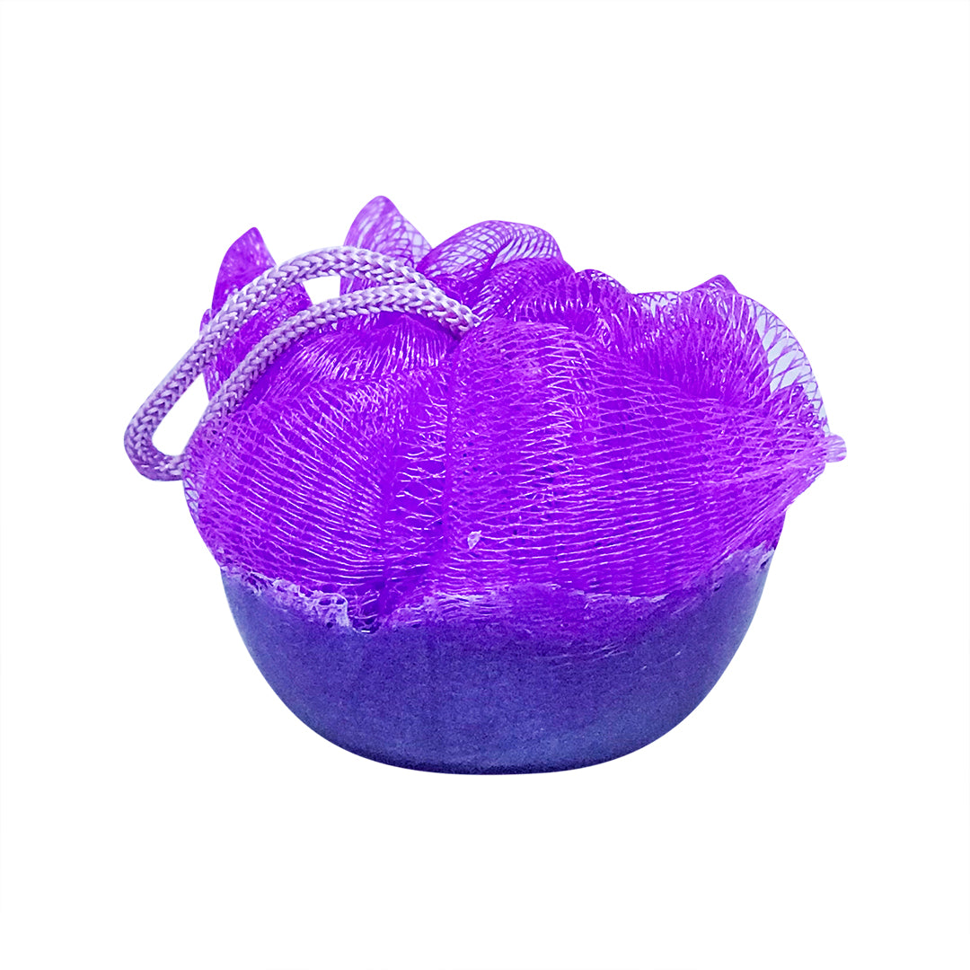 Soap Infused Shower Poufs- Fresh Sea Salt & Orchid