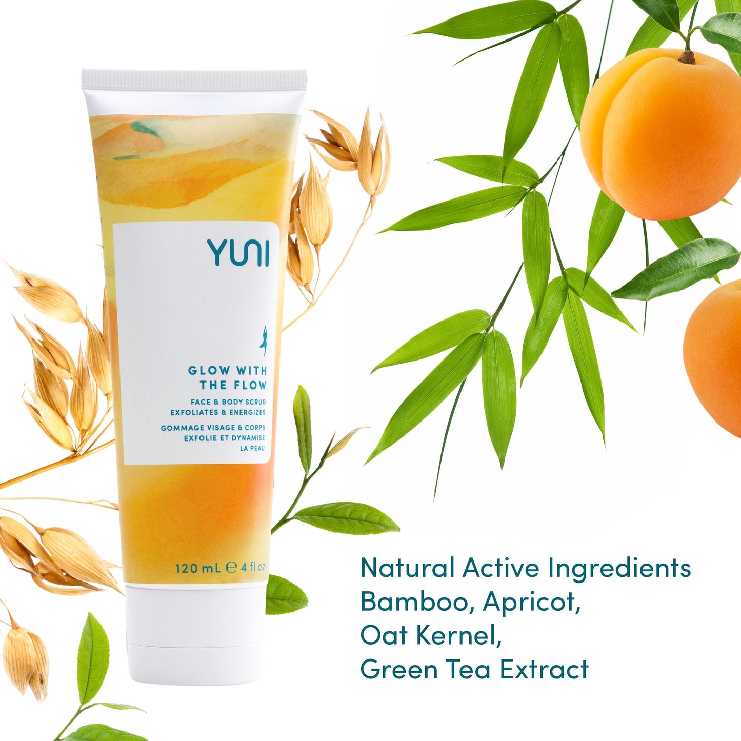 YUNI GLOW WITH THE FLOW Face and Body Scrub