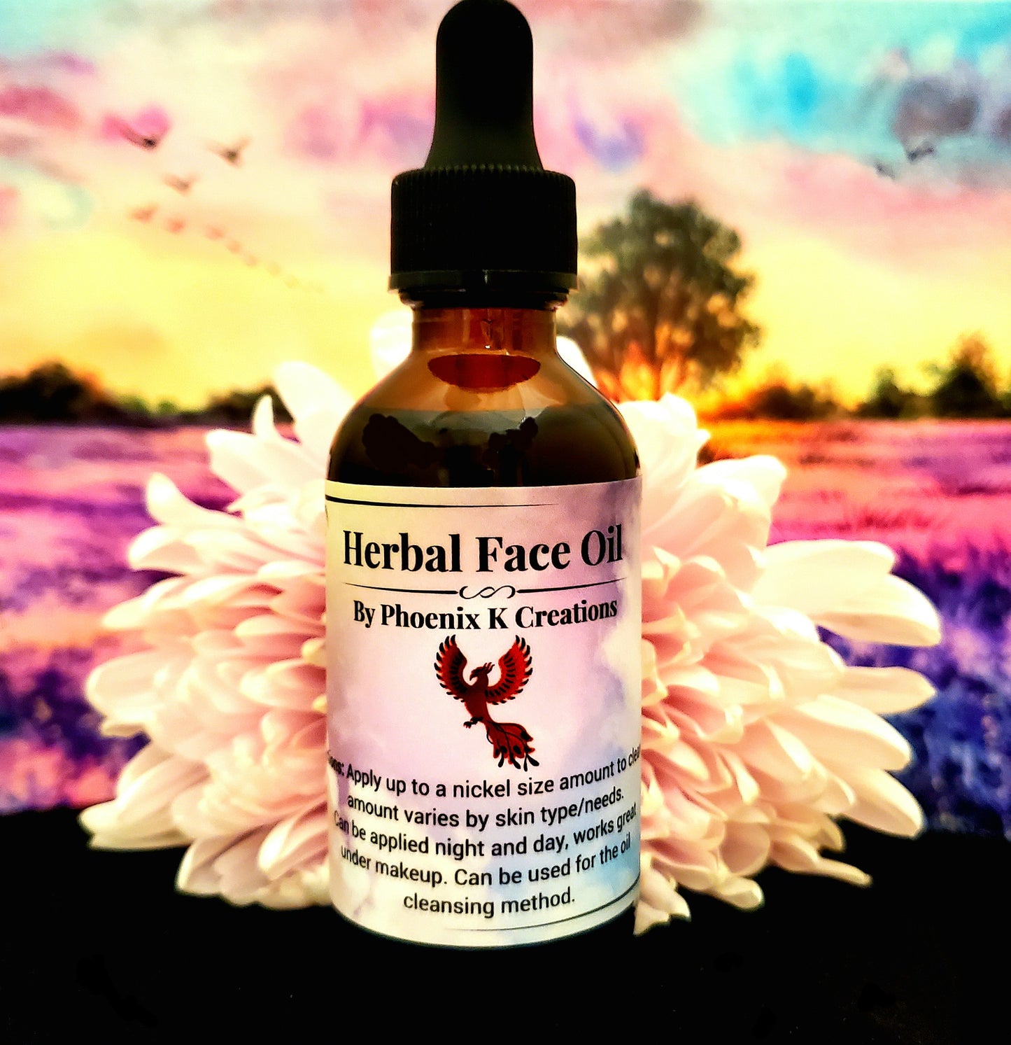 Organic Herbal Facial Oil- Nourishing daily moisturizer