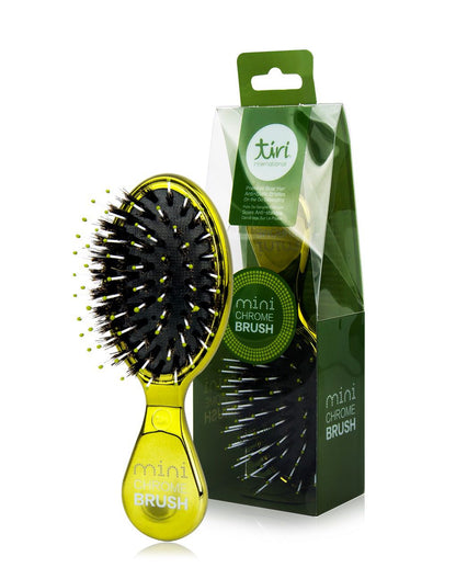 TiriPro Mini Boar Bristle "Purse Perfect" Paddle Brush