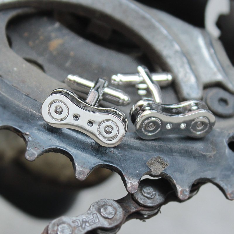 Bike Chain Cufflinks