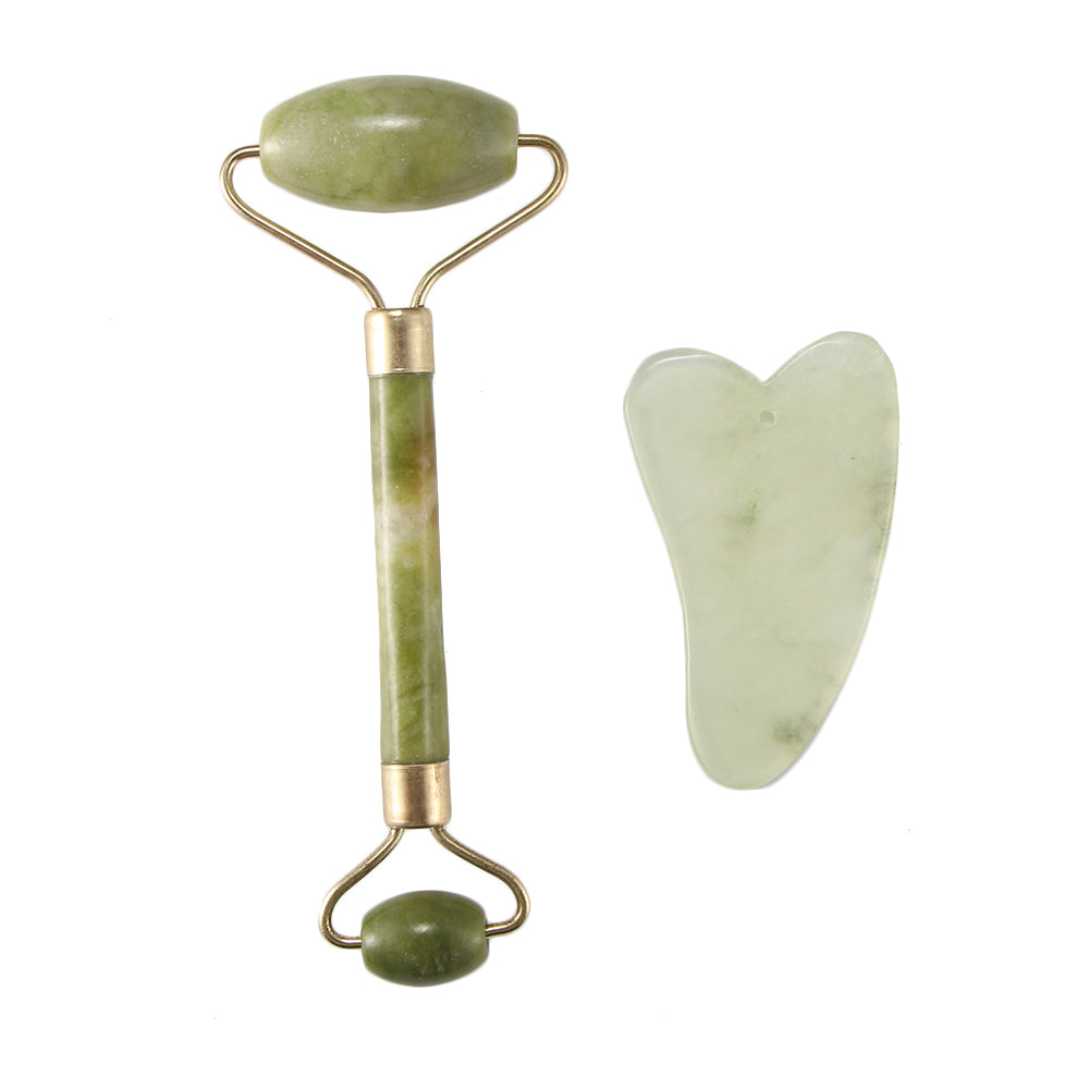 Portable Natural Jade Facial Skin Massager Kit